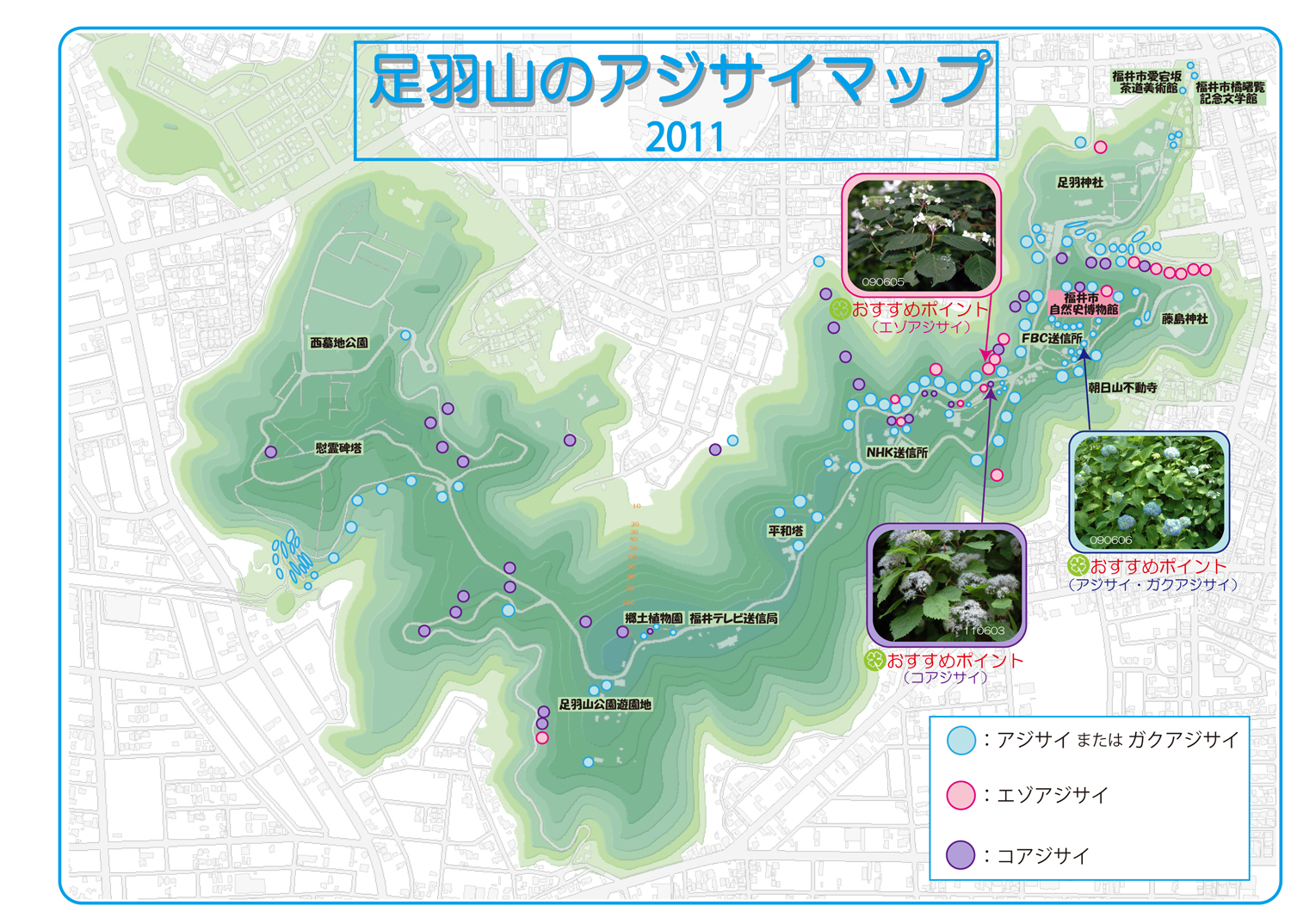 足羽山公園マップ